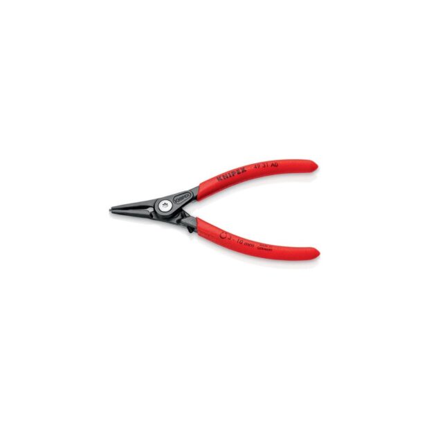 KNIPEX Precision circlip pliers A 0 for shaft diameter 3-10 mm with spread limiter length 140 mm