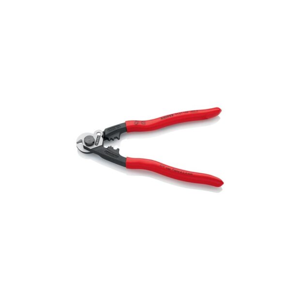 KNIPEX Wire rope shears  length 190 mm polished plastic-coated - Image 6