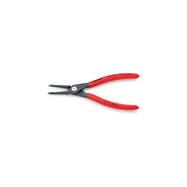 KNIPEX Precision circlip pliers J 2 for bore diameter 19-60 mm plastic-coated atramentised length 180 mm - Image 3