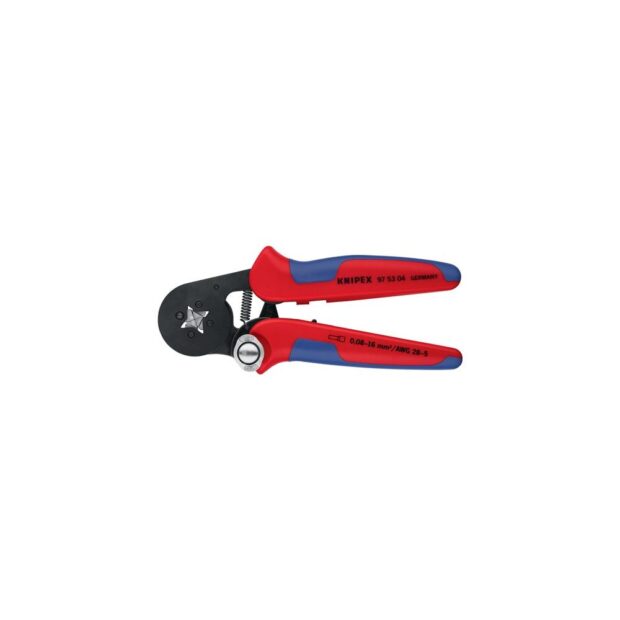 KNIPEX Wire end ferrule pliers  overall length 180 mm 0.08-10.0 + 16.0 (AWG 28-5) mm² burnished multi-component handles