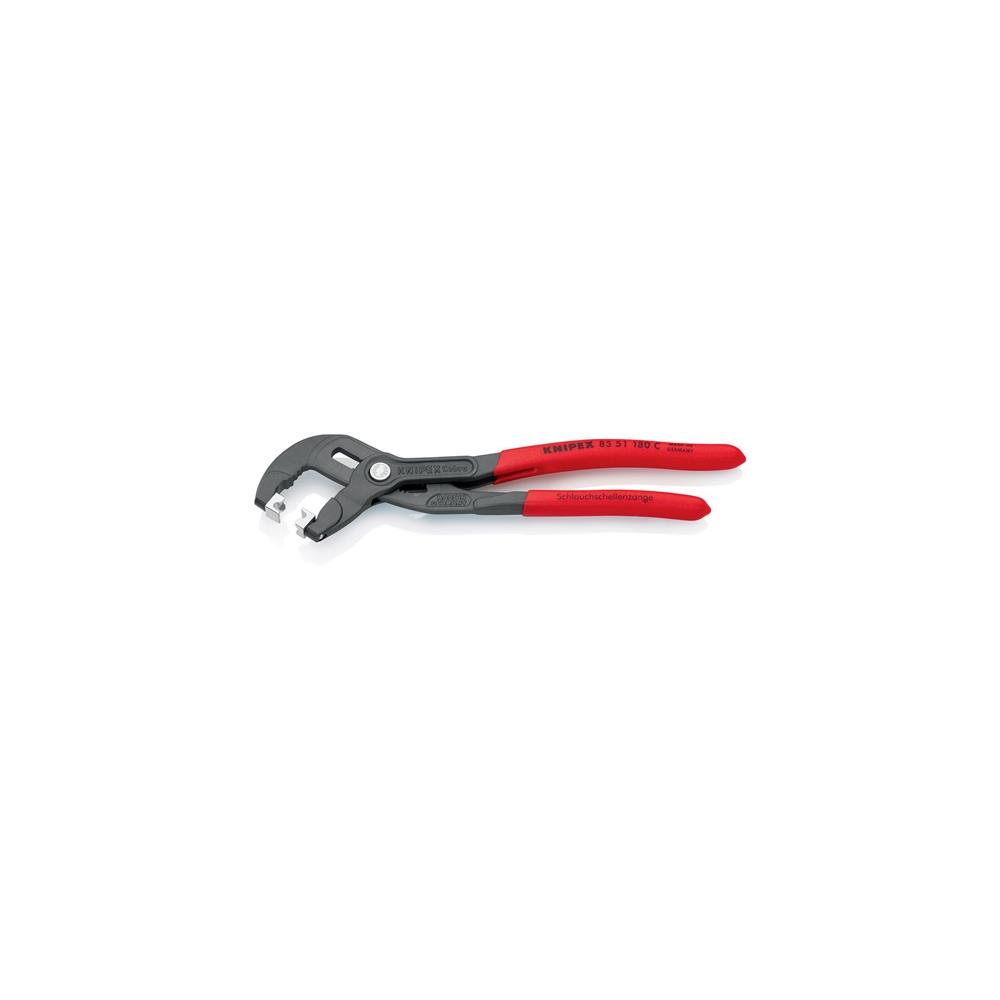 KNIPEX Hose clip tool overall length 180 mm grey atramentised head plastic-coated - Image 10