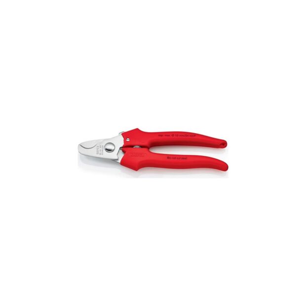 KNIPEX Cable shears  length 165 mm polished head plastic-coated - Image 3