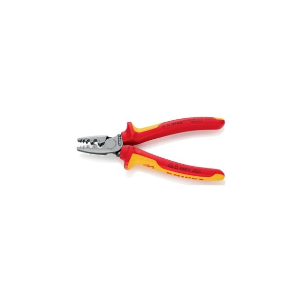 KNIPEX Wire end ferrule pliers  overall length 180 mm 0.25-16.0 (AWG 23-5) mm² polished multi-component handles VDE - Image 6