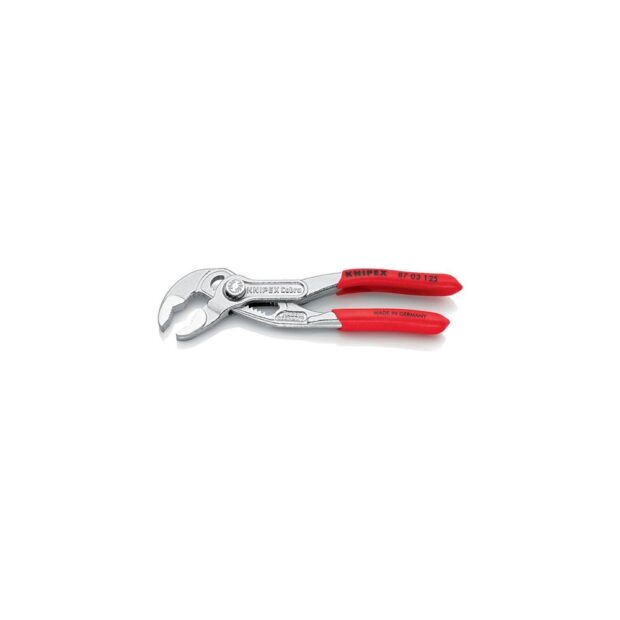 KNIPEX Water pump pliers Cobra® length 125 mm clamping width 27 mm chrome-plated plastic-coated - Image 4