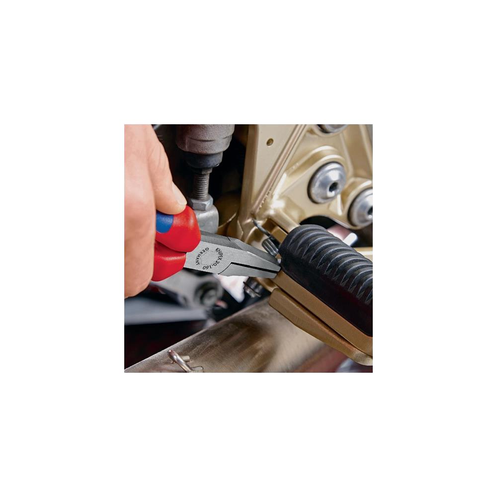 KNIPEX Flat nose pliers DIN ISO 5745 overall length 160 mm chrome-plated multi-component handles - Image 6