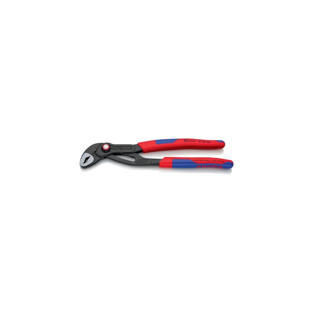 KNIPEX Water pump pliers Cobra® length 250 mm clamping width 46 mm polished multi-component handles QuickSet