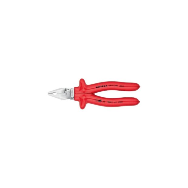 KNIPEX Power combination pliers  length 200 mm chrome-plated dip-insulated VDE - Image 3