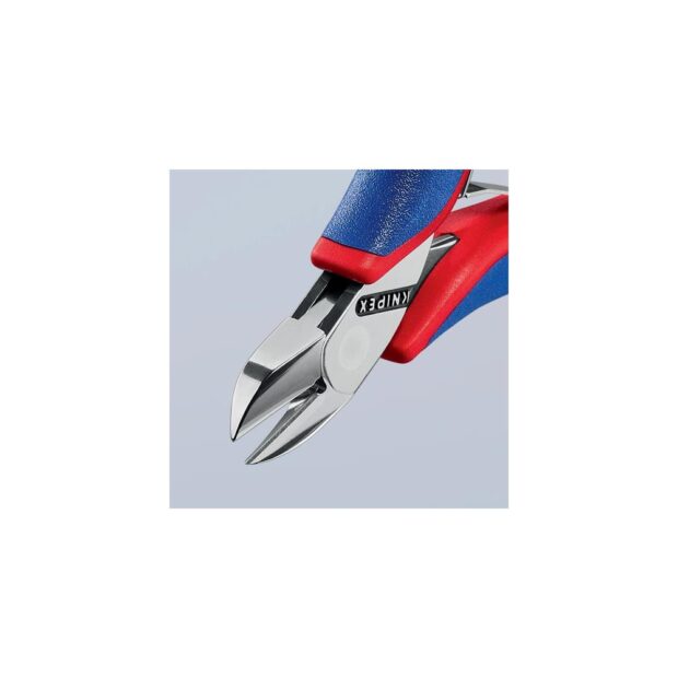 KNIPEX Electronic side cutter  length 115 mm shape 0 facet yes, small multi-component handles mirror polished - Image 8