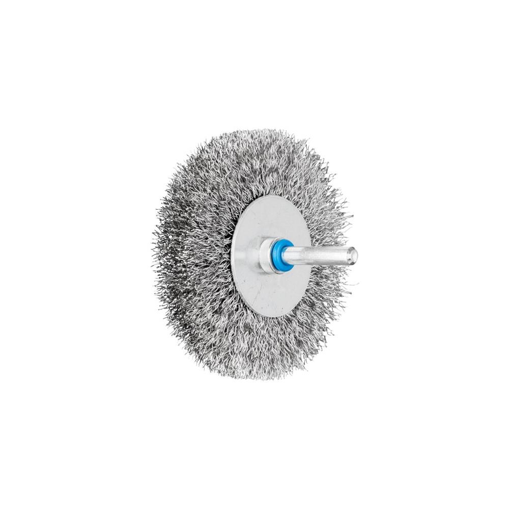 PFERD Round brush RBU 8015/6 stainless steel 0.30 dm 80 mm 6 mm wire thickness 0.3 mm VA 15 mm 12000 min-¹ Max. revolutions 12000 min-¹