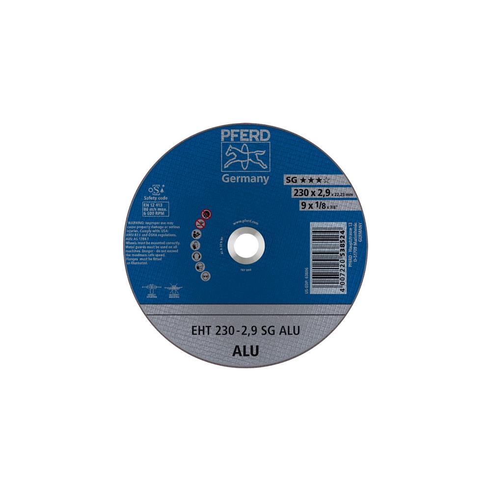 PFERD Cutting disc SG ALU dm230x2.9mm straight aluminium bore 22.23 mm