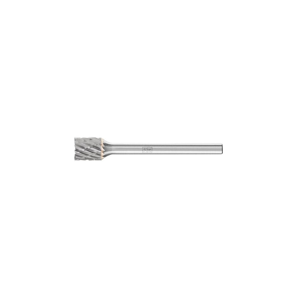 PFERD Small milling pin shape ZYAS dm 6 mm head length 7 mm shank dm 3 mm carbide serration 3 PLUS