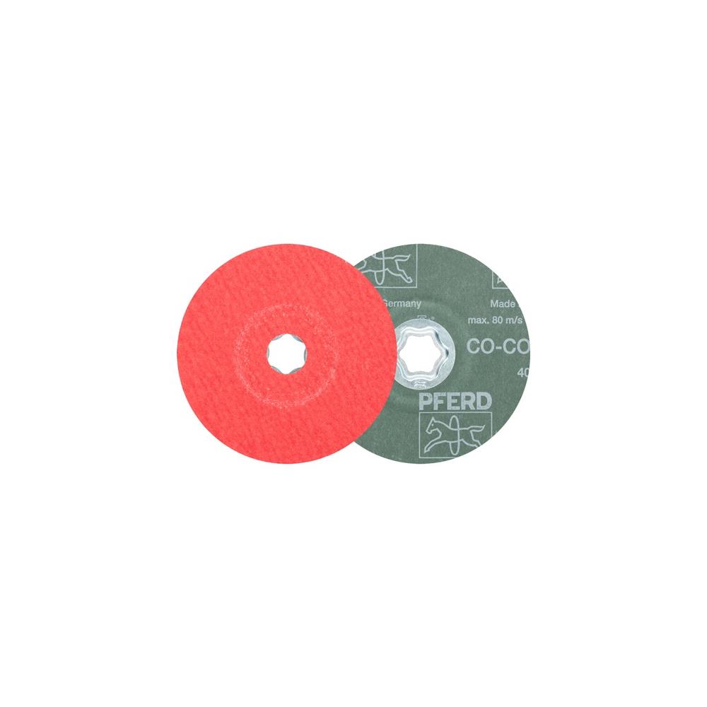 PFERD Fibre disc COMBICLICK CO-COOL diameter 125 mm granulation 60 stainless steel/aluminium ceramic grit