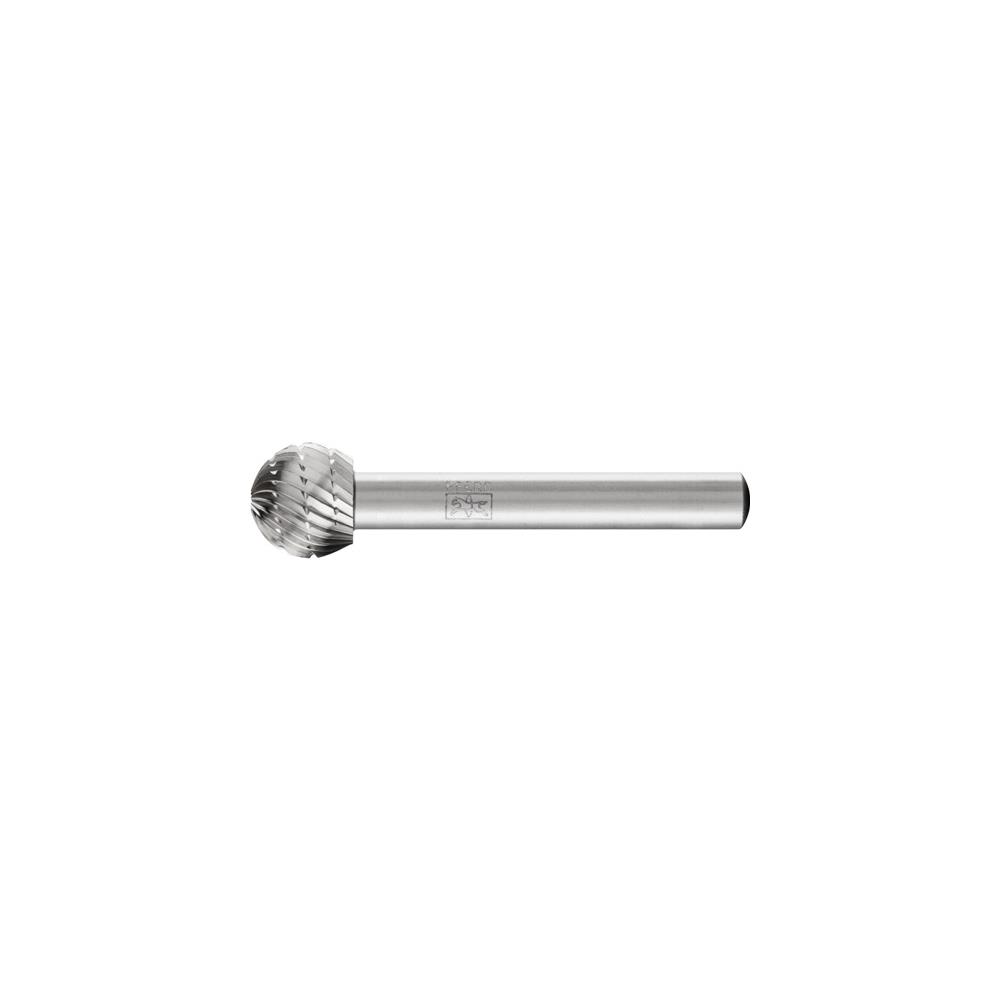 PFERD Milling pin KUD dm 12 mm head length 10 mm shank dm 6 mm HSS serration 3
