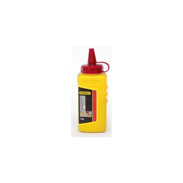 STANLEY Chalk for chalk line  115 g red water resistant, slightly soluble plastic bottle