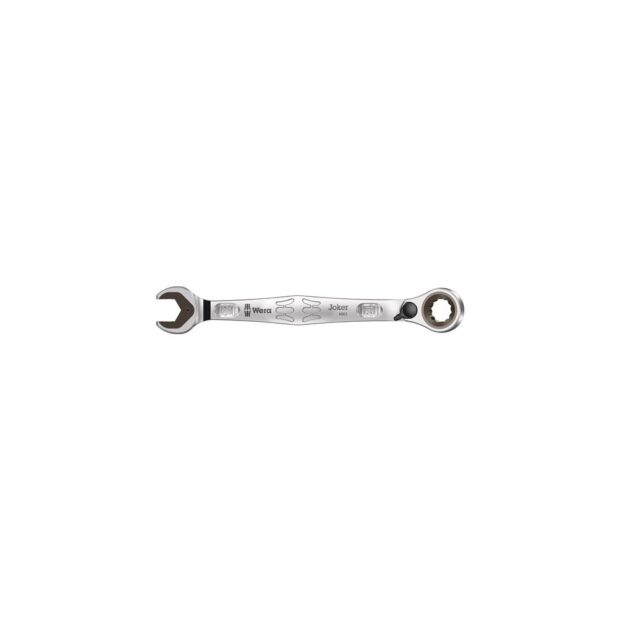 WERA Open-end ring ratchet spanner Joker width across flats 12 mm length 171 mm reversible, ring side 15 deg