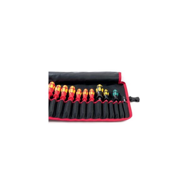 PARAT Tool roll  20 compartments W740xH330mm nylon black/red - Image 5