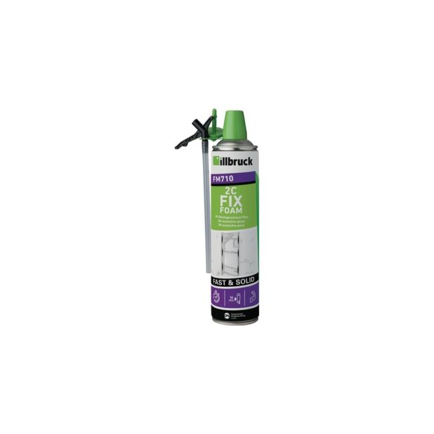 ILLBRUCK 2-component installation foam FM710 400 ml B2 green with disposable gloves with disposable gloves