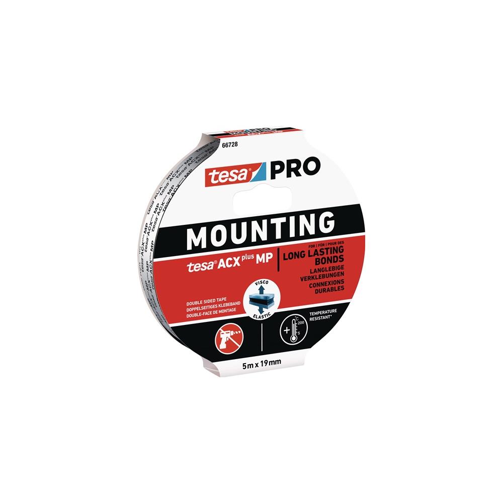 TESA Assembly tape Mounting PRO ACX+ MP 66728 black length 5 m width 19 mm