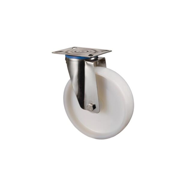 BS ROLLEN Swivel castor  wheel dm 75 mm load cap. 60 kg plastic panel L60xW60 mm