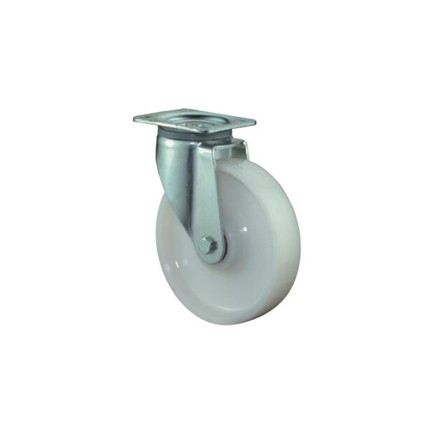 BS ROLLEN Heavy-duty swivel castor  wheel dm 150 mm load cap. 700 kg plastic panel L135xW110 mm