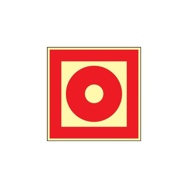 Fire safety symbol BGV A8 L148xW148 mm fire alarm film