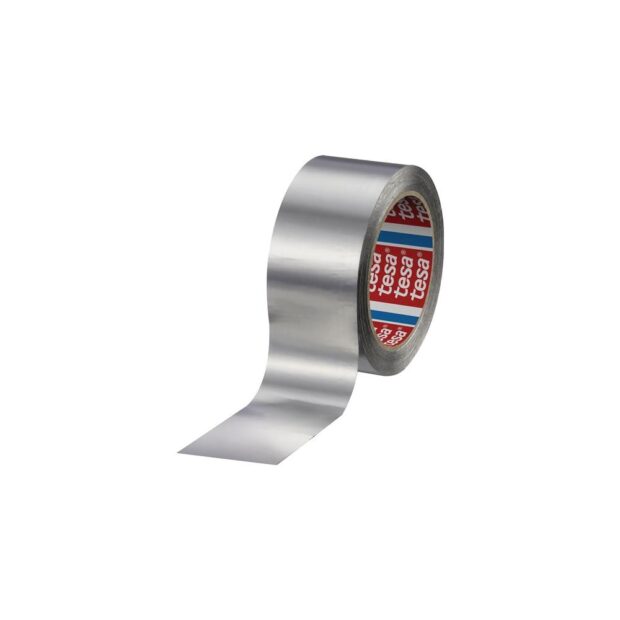 TESA Aluminium adhesive tape 60650 without lining length 50 m width 50 mm