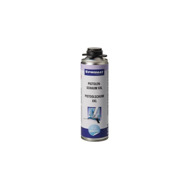 PROMAT CHEMICALS 1-component gun foam XXL 500 ml B2 grey without disposable gloves without disposable gloves