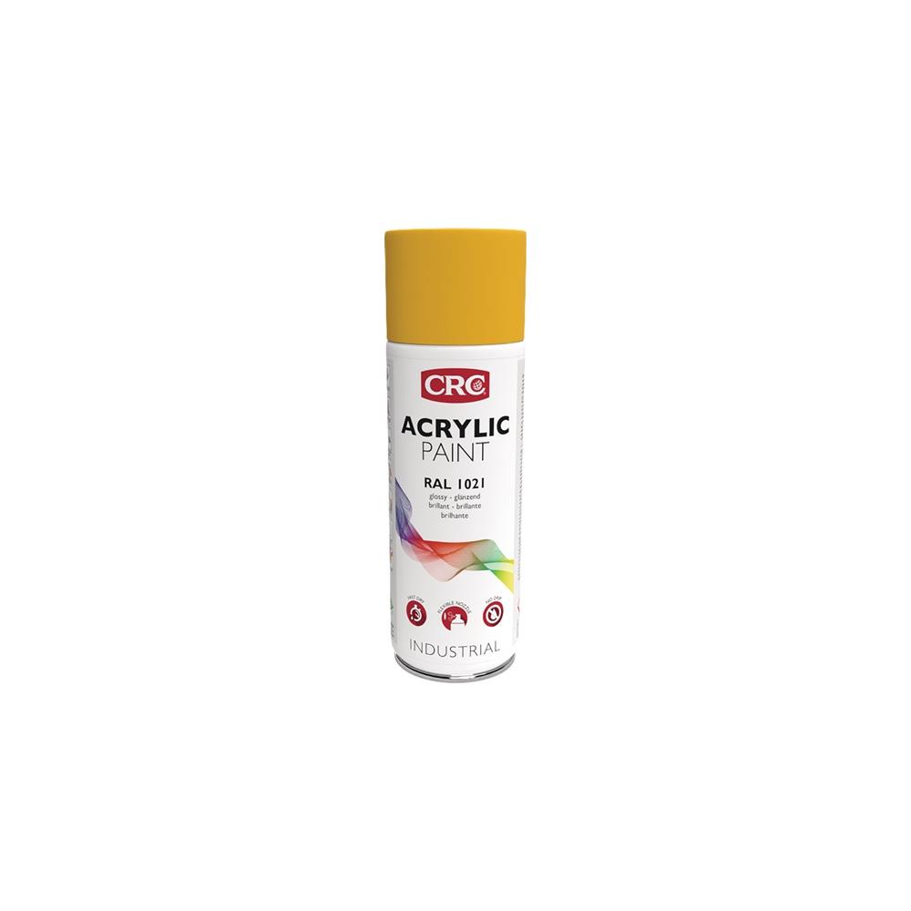 CRC Colour protection lacquer spray ACRYLIC PAINT rapeseed yellow, glossy RAL 1021 400 ml 400 ml