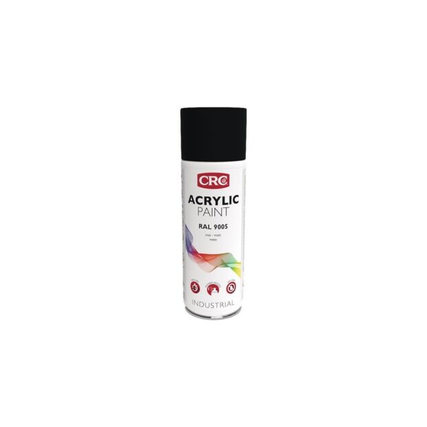 CRC Colour protection lacquer spray ACRYLIC PAINT jet black, matt RAL 9005 400 ml 400 ml