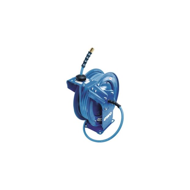 EWO Hose reel BluBird for air and water hose length 15 m, metal housing output connection DN 7.2