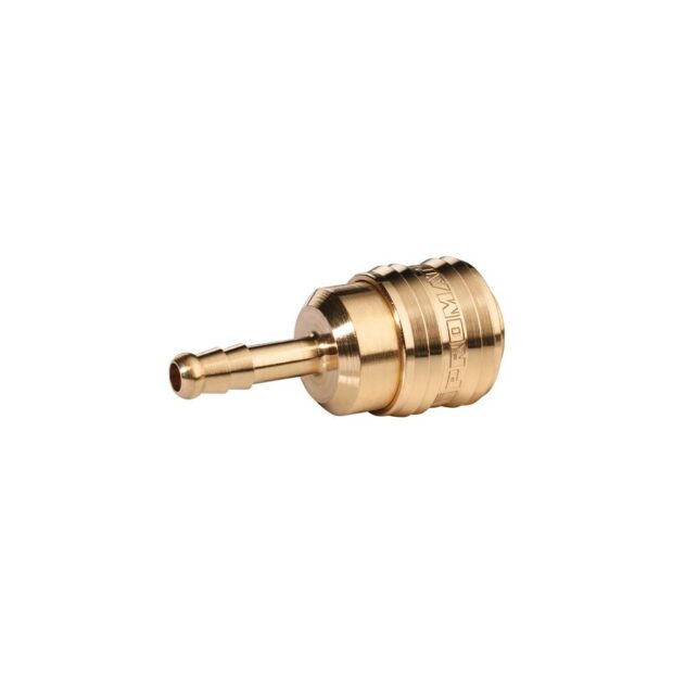 PROMAT Quick-lock coupling  DN 7.2, bright brass grommet  hose width LW 9