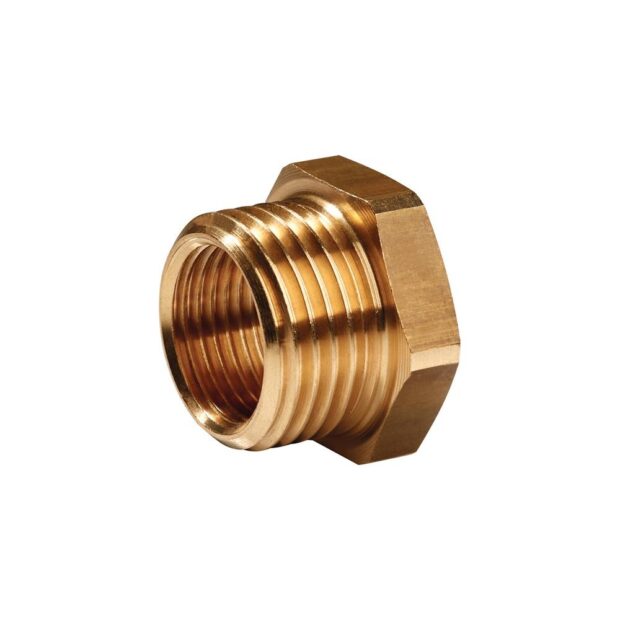 PROMAT Reducing nipple  brass external thread G 1 inch internal thread G 3/4 inch AF 36 mm