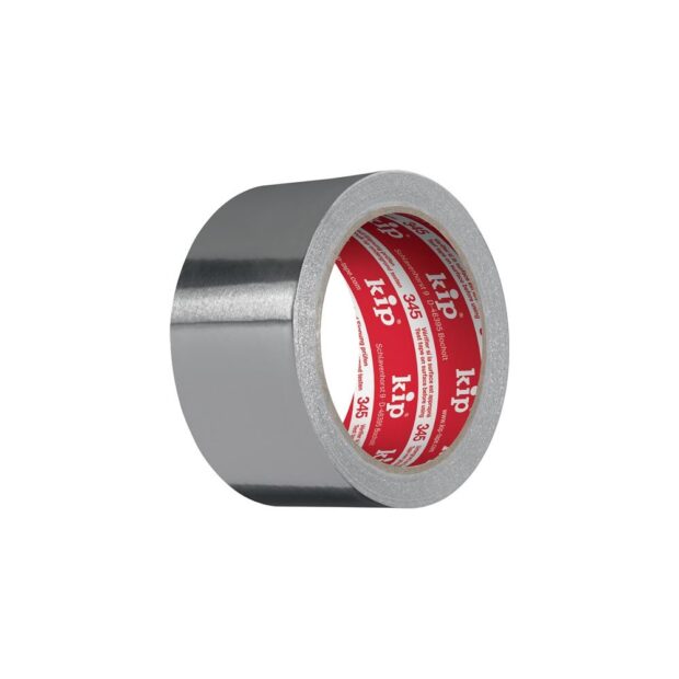 KIP Aluminium adhesive tape 345 with lining length 25 m width 50 mm