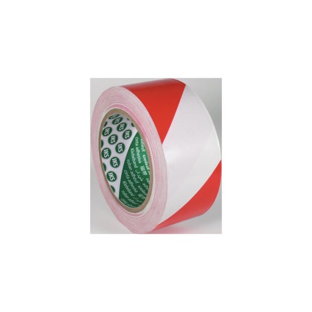 IKS Floor marker tape F33 PVC red/white length 33 m width 50 mm