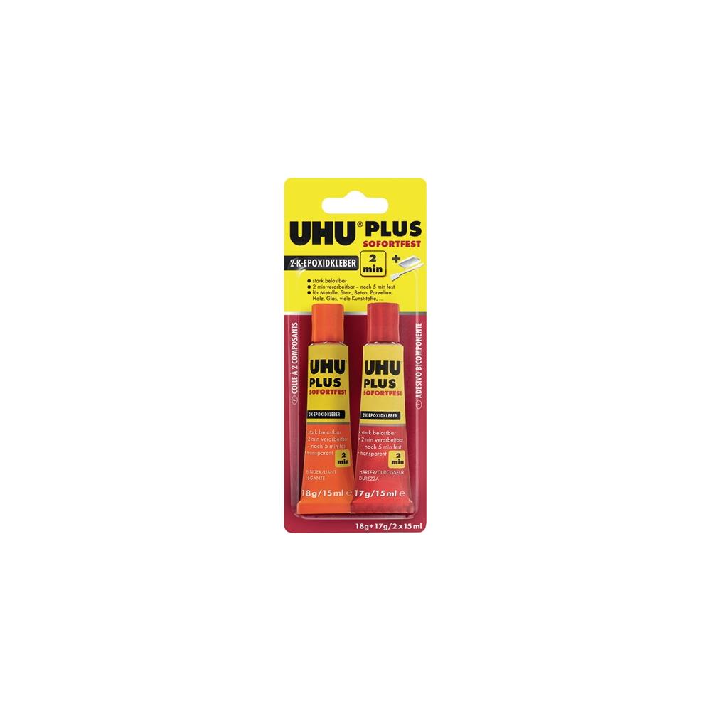UHU 2-component epoxy resin adhesive PLUS SOFORTFEST 35 g colourless
