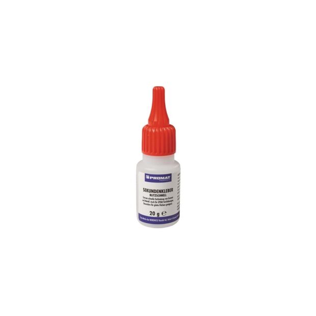 PROMAT CHEMICALS Instant adhesives instant 20 g  colourless