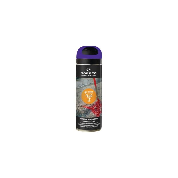 SOPPEC Building site marking spray FLUO TP fluorescent blue 500 ml