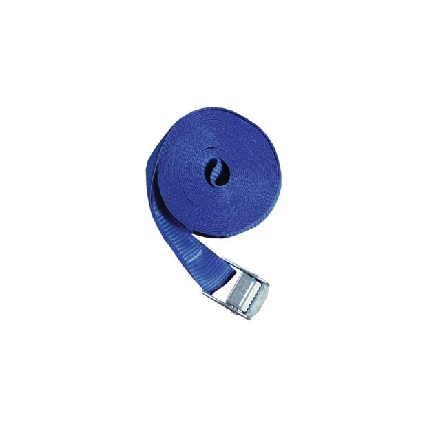 PROMAT Lashing strap DIN EN 12195-2 length 4 m width 25 mm with clamping buckle LC U 250 daN - Image 2