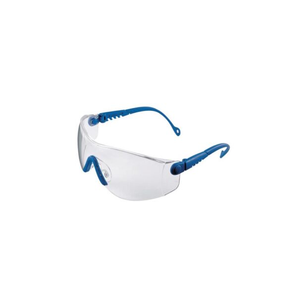 HONEYWELL Safety goggles Op-Tema EN 166-1FT blue arms, clear lens polycarbonate