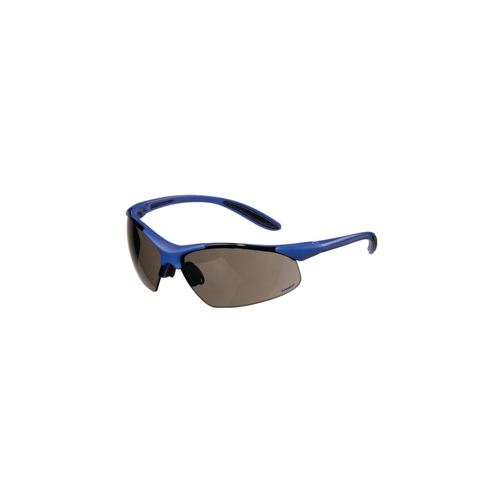 PROMAT Safety goggles DAYLIGHT PREMIUM EN 166 dark blue arms, smoke lens polycarbonate