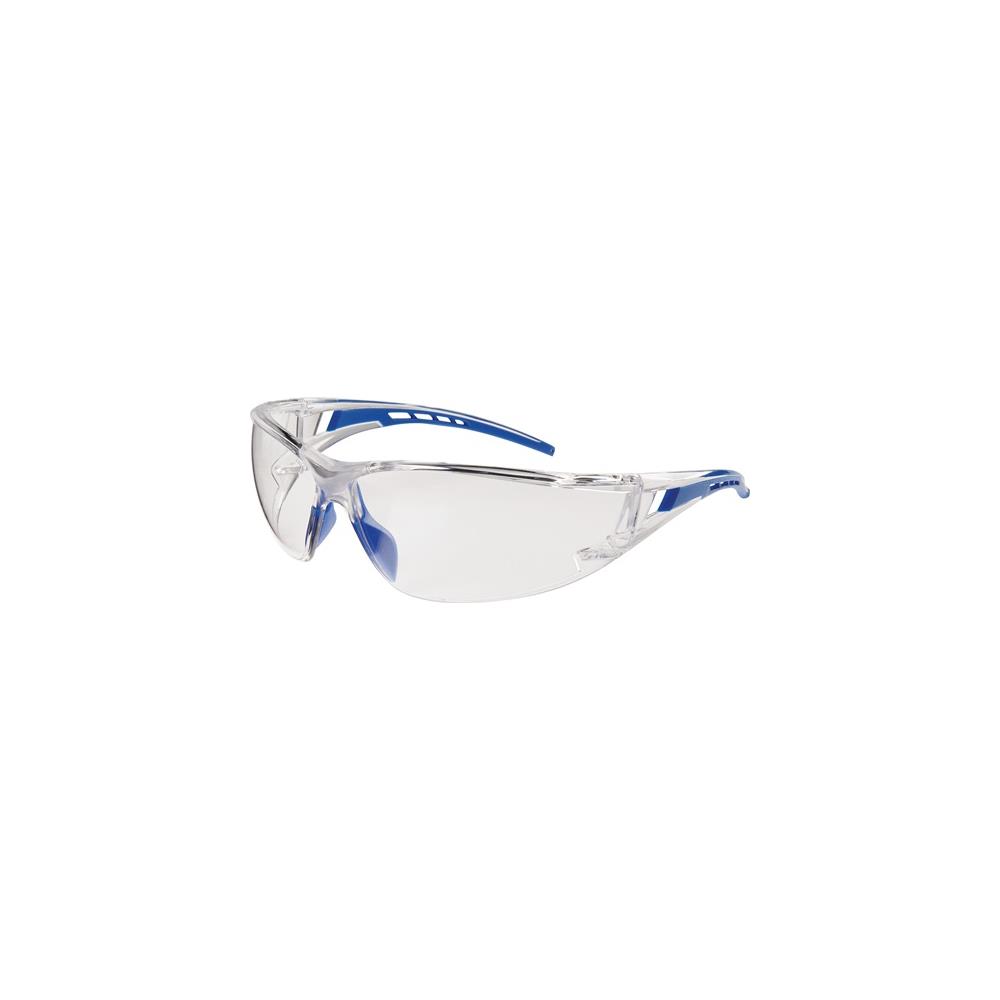 Safety goggles Falcon 2 EN 166 blue arms, clear lens polycarbonate