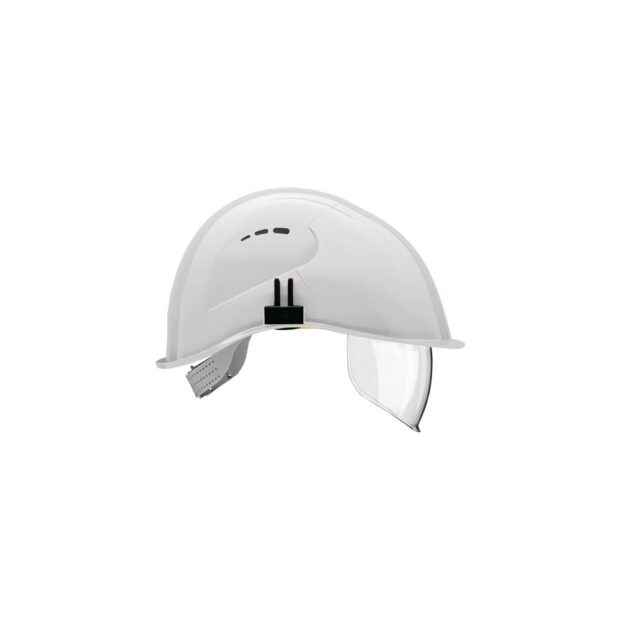 VOSS Safety helmet VisorLight signal white polyethylene EN 397