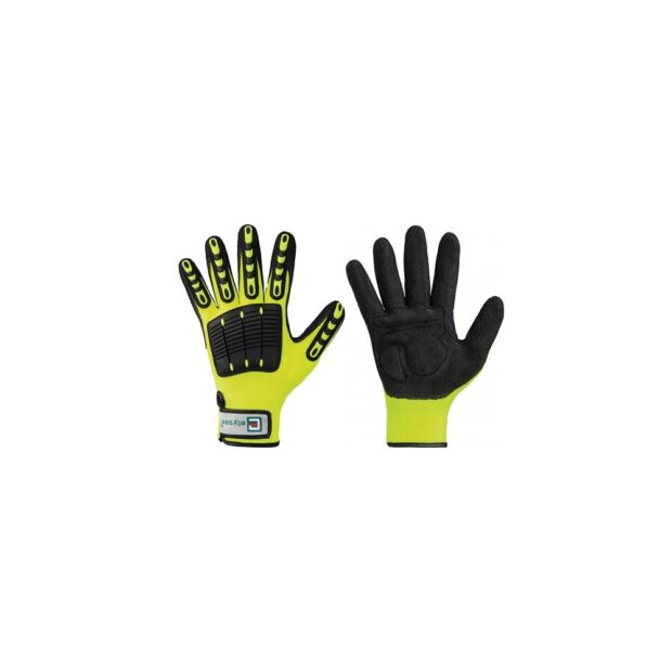 ELYSEE Glove resistant size 10 fluorescent yellow/black EN 388 PPE category II synthetic fibres