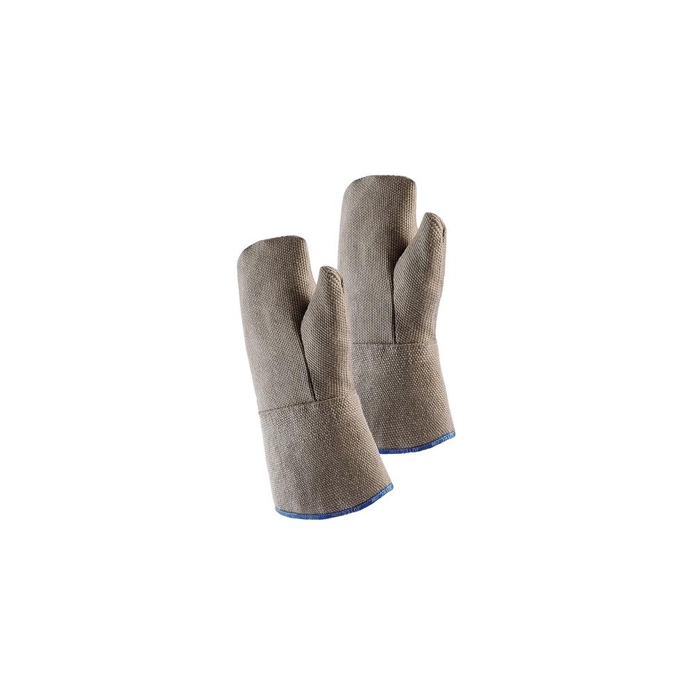 JUTEC Heat-resistant glove mitts, universal size natural HT fabric with special ins. EN 388, EN 407 PPE category III