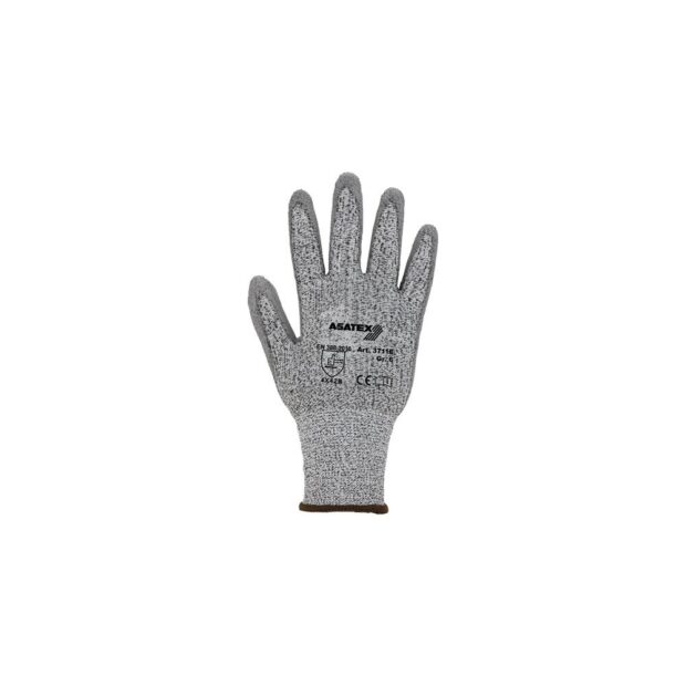 ASATEX Cut-resistant glove  size 11 grey/grey EN 388 PPE category II HDPE with polyurethane