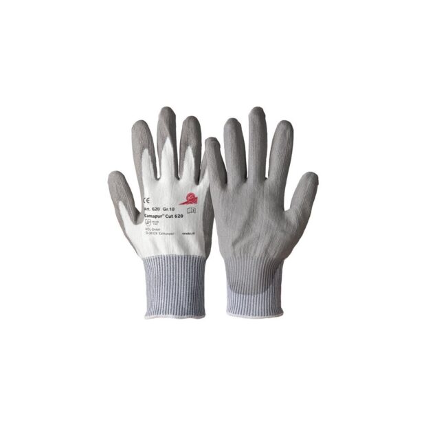 HONEYWELL Cut-resistant glove Camapur Cut 620 size 10 white/grey EN 388 PPE category II HPPE fibres with polyurethane