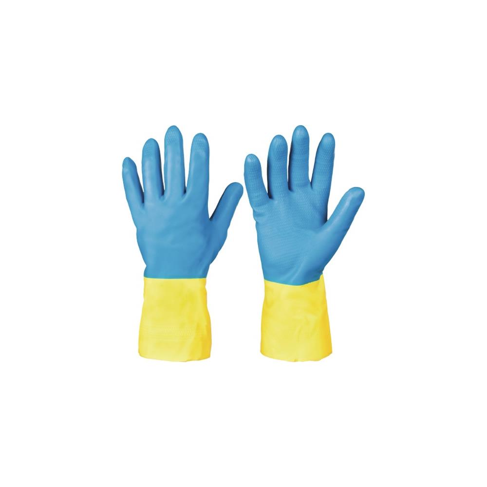 STRONGHAND Chemical protective glove Kenora size 10 blue/yellow EN 388, EN 374 PPE category III