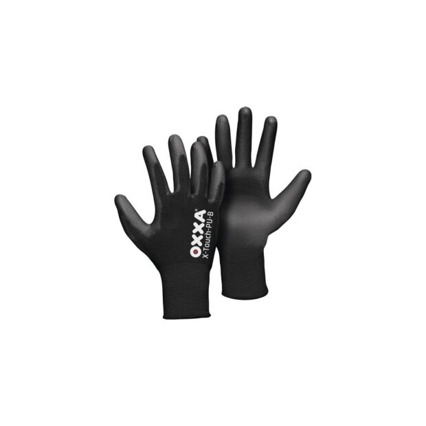 OXXA Glove X-TOUCH-PU-B size 10 black EN 388 PPE category II nylon backing