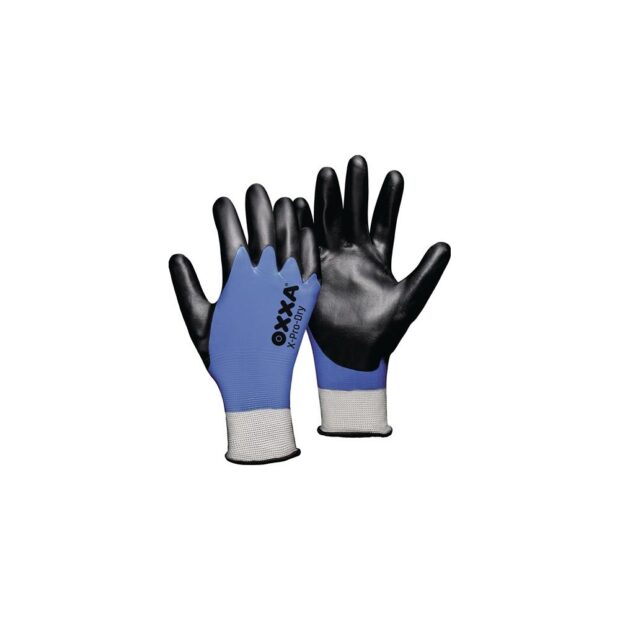 OXXA Glove X-PRO-DRY size 10 black/blue EN 388 PPE category II polyester