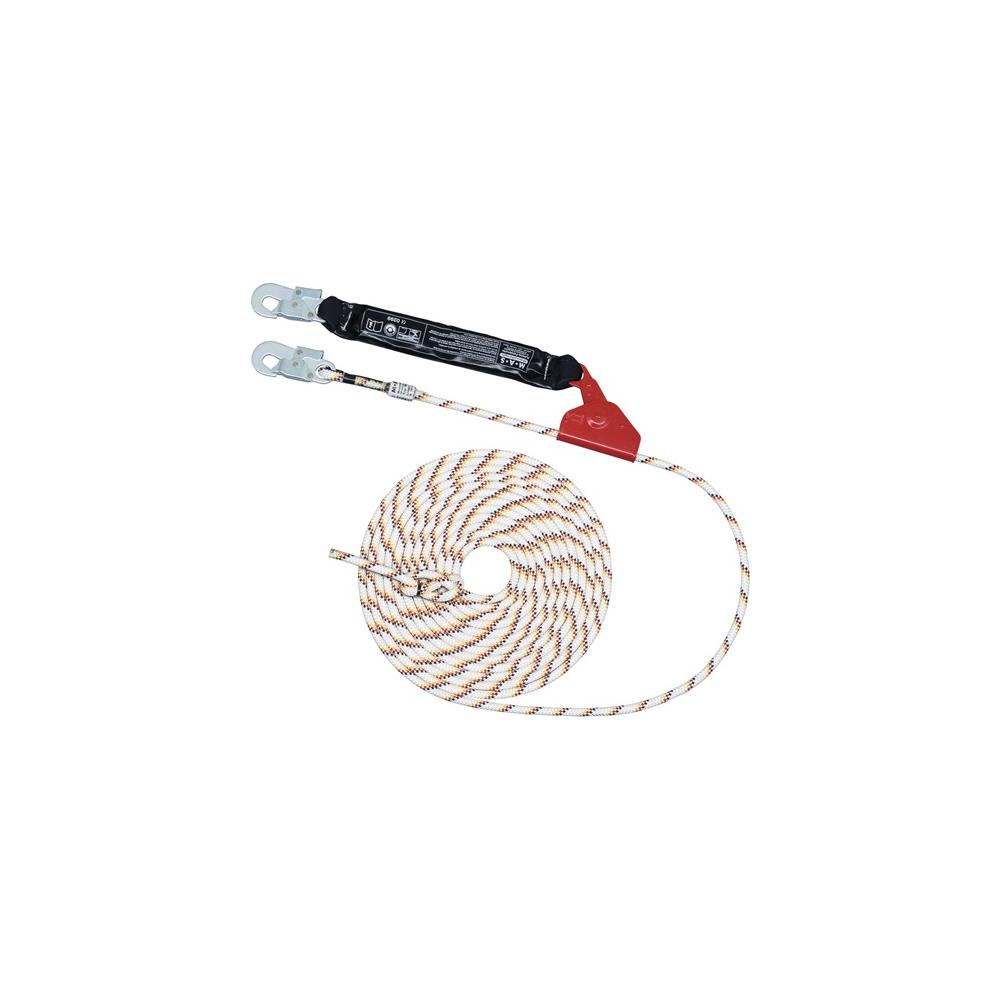 MAS Travelling rope grab MAS SK 12 EN353-2 length 10 m rope diameter 12 mm